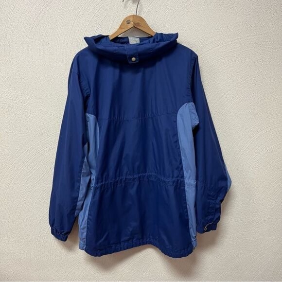 Columbia Women’s Full Zip Hooded Rain Jacket In Blue Sz Med - Picture 2 of 9